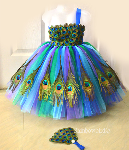 Peacock Inspired Tutu dress ...